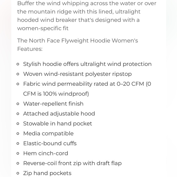 NWOT Northface Women's Flyweight Hoodie Windbreaker - Picture 2 of 10